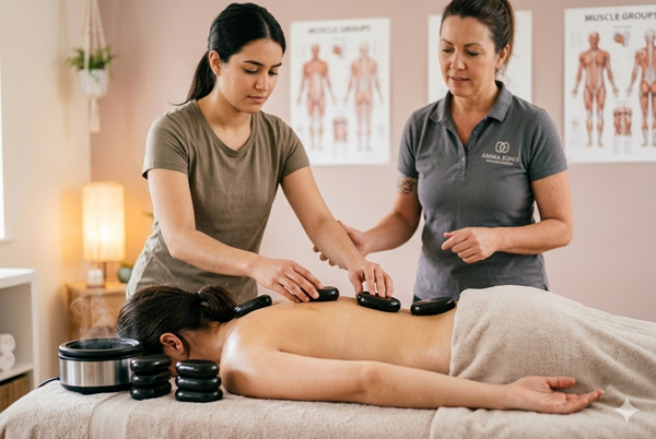 Formation massage pierres chaudes