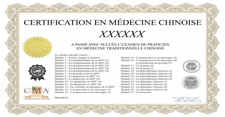 Formation en Médecine Chinoise à Orléans